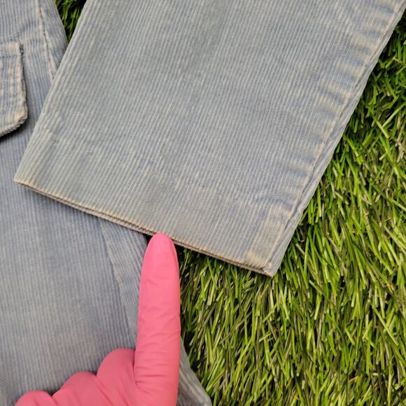 Vintage LEVIS Corduroy Coat Jacket Womens 2XS/XS 15x26 Blue - Picture 6 of 14